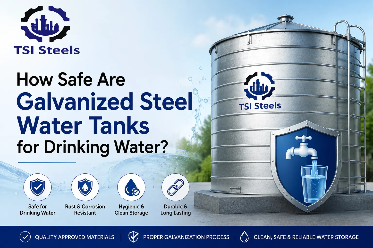 You are currently viewing How Safe Are Galvanized Steel Water Tanks for Drinking Water? 