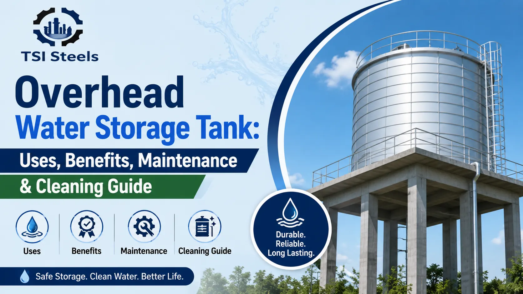 You are currently viewing Overhead Water Storage Tank: Uses, Benefits, Maintenance & Cleaning Guide